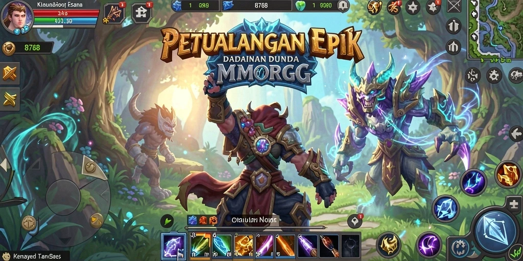 Gameplay menegangkan dan interaksi dengan pemain lain di 8768.
