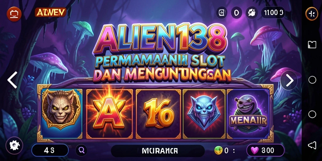 Tangkapan layar utama gameplay <strong>ALIEN138</strong> yang menunjukkan gulungan Slot yang seru.