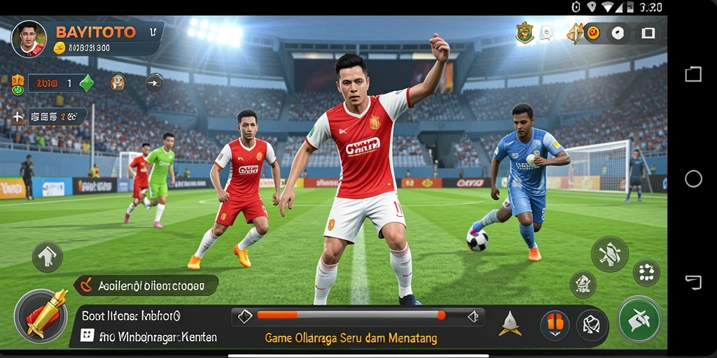 Tampilan gameplay seru di BAYITOTO, tunjukkan skill olahraga Anda.
