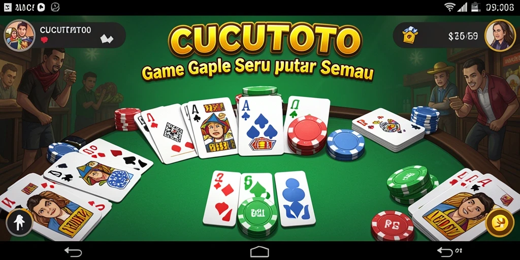 Tampilan gameplay CUCUTOTO yang seru dan menantang.