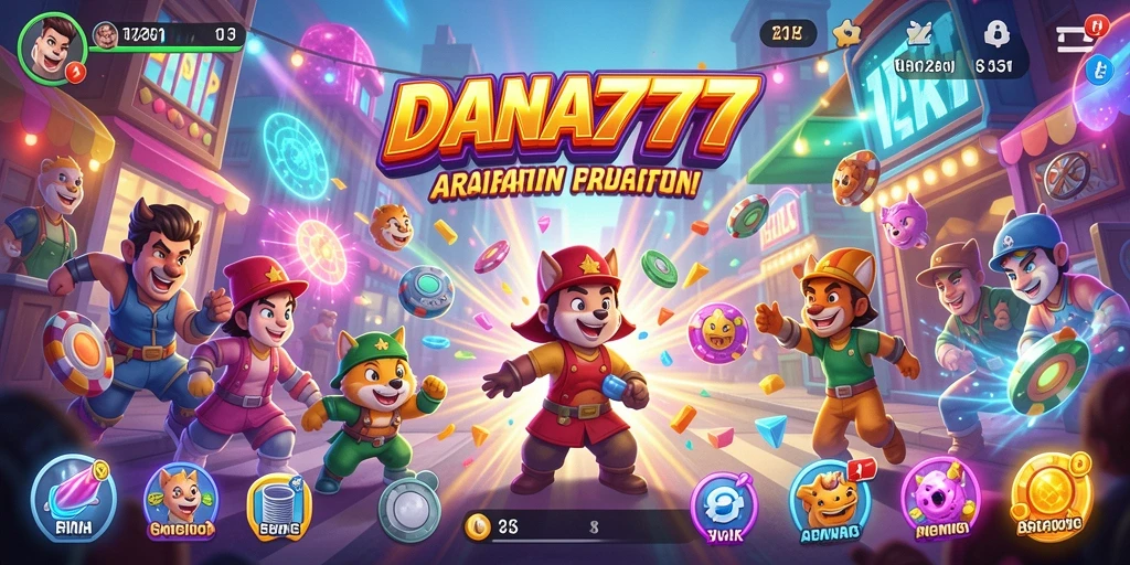 Tampilan menakjubkan dari gameplay DANA777 yang seru.