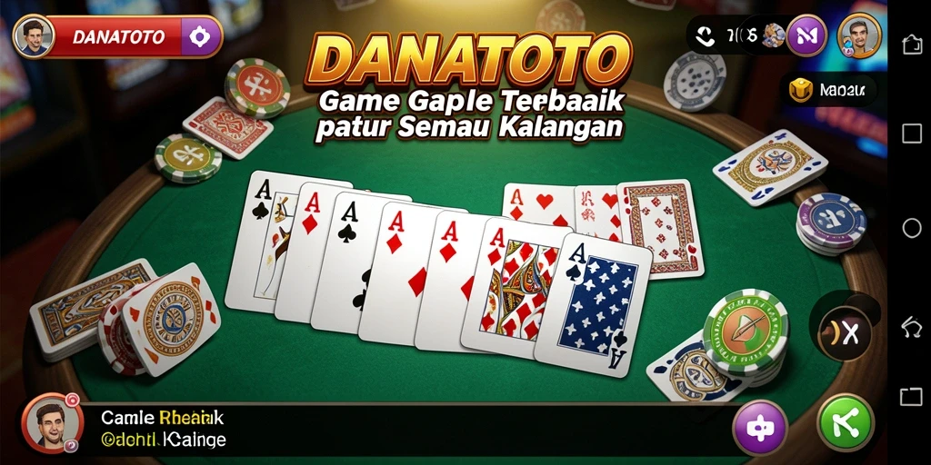 Tampilan gameplay Gaple yang seru dan interaktif.