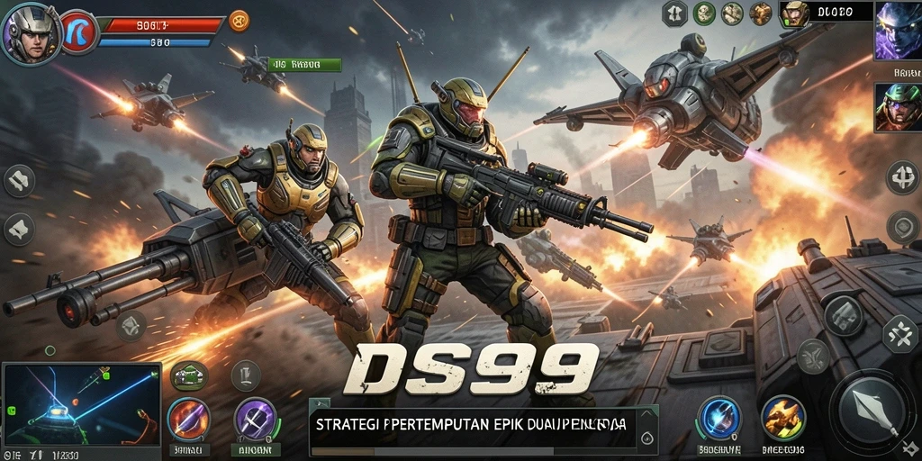 Tampilan menarik dalam <strong>DS99</strong> menampilkan aktivitas pertempuran yang intens.