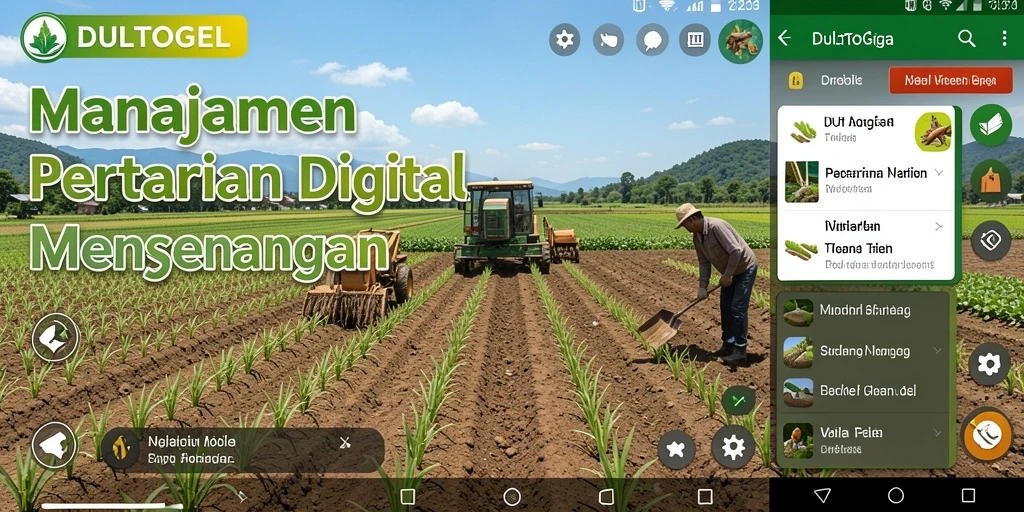 Tampilan menarik dari gameplay DULTOGEL saat bertani.
