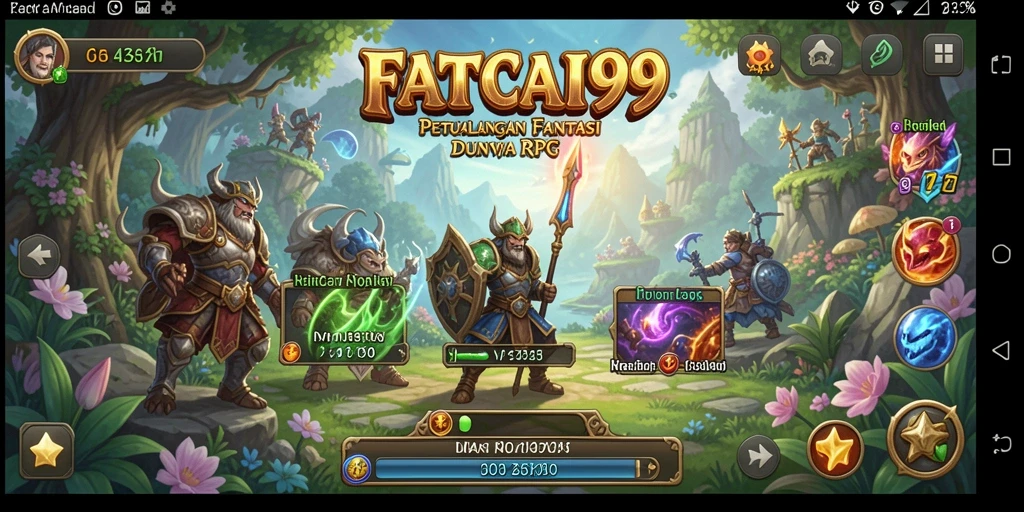 Tampilan screenshot gameplay <strong>FATCAI99</strong> yang menampilkan pertarungan seru dan grafik yang menawan.