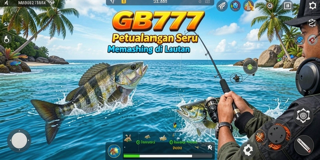 Screenshot gameplay GB777 menampilkan aksi memancing yang seru dan menantang.