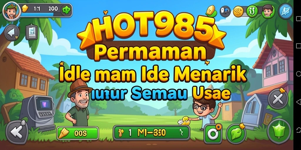 Tangkapan layar gameplay HOT985 menampilkan aksi seru dari karakter Idle.