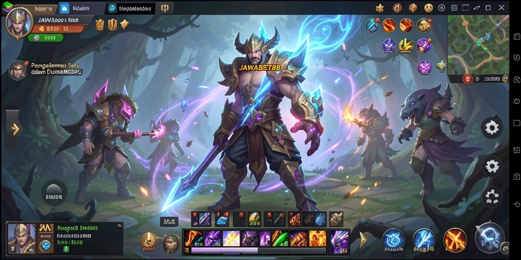 Tampilan gameplay <strong>JAWABET88</strong> yang dinamis dan menarik dalam dunia MMORPG.