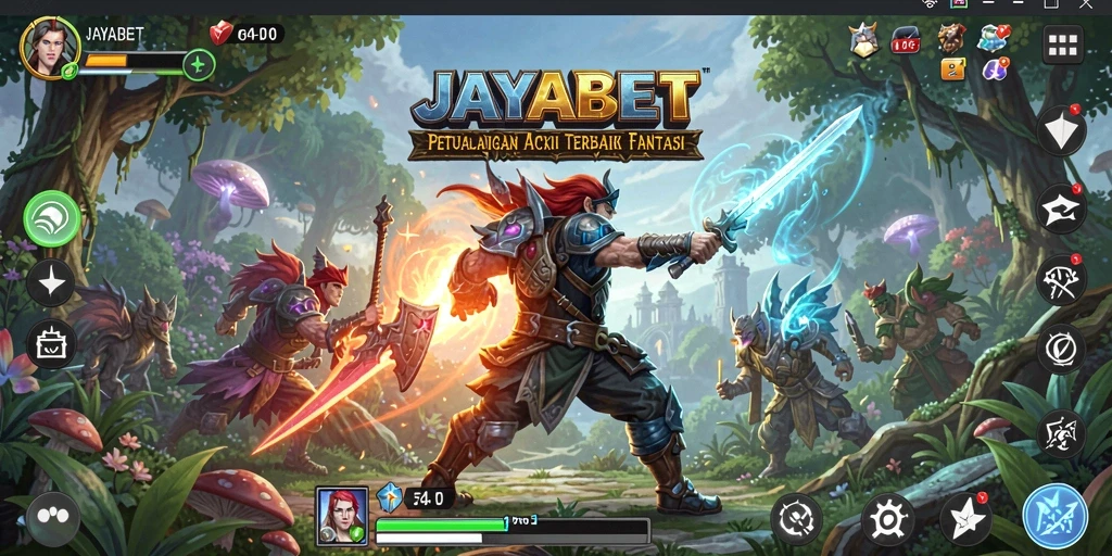 Tangkapan layar menunjukkan aksi pertempuran mendebarkan di JAYABET.