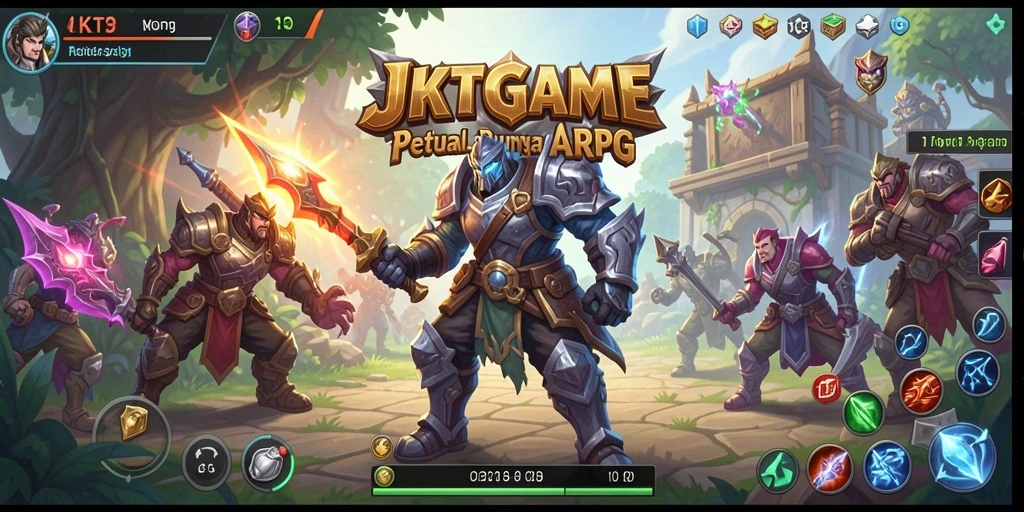 Screenshot gameplay JKTGAME dengan aksi pertarungan yang mendebarkan.