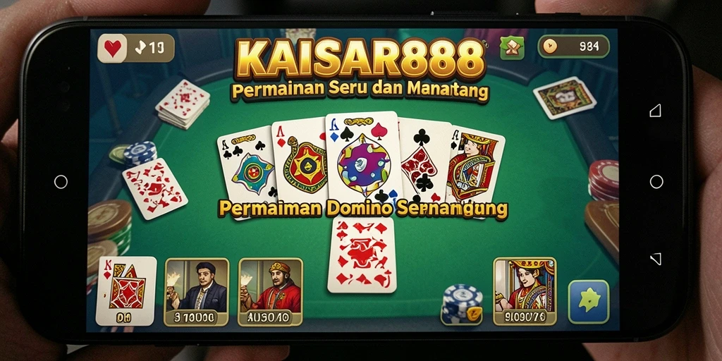 Tangkapan layar utama KAISAR888 yang menunjukkan gameplay seru Domino.