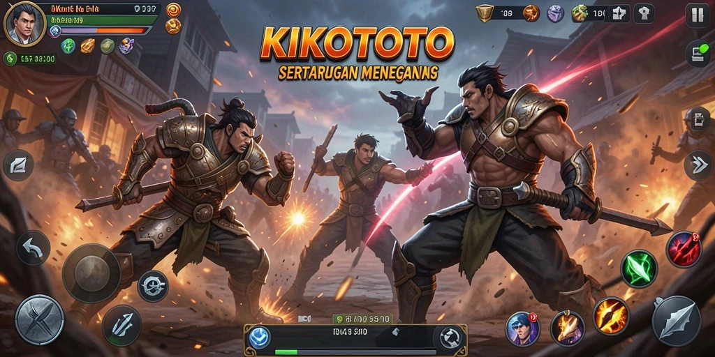 Tampilan mendebarkan dari pertarungan di KIKOTOTO.