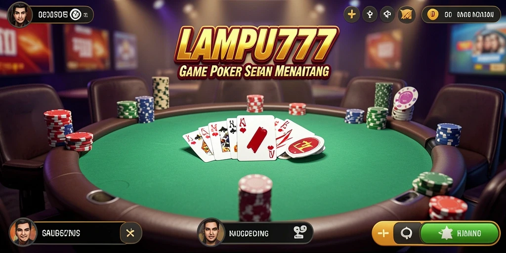 Tampilan gameplay seru dari LAMPU777 dengan pengalaman Poker yang menegangkan.