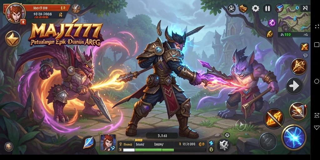 Tampilan aksi seru dalam game MAJ777 yang penuh tantangan.