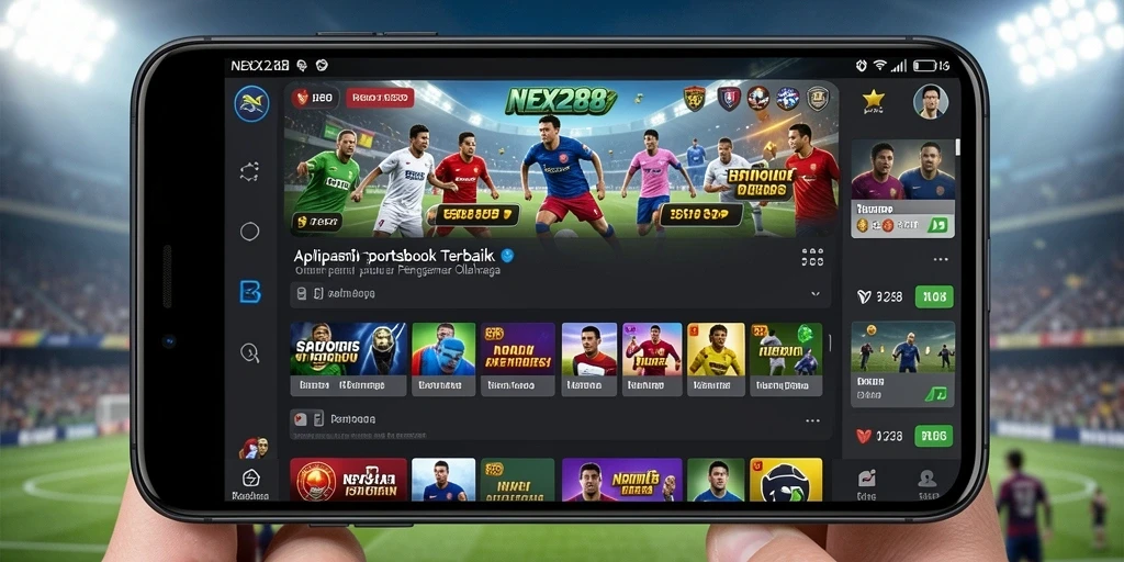 Screenshot utama NEX288 menunjukkan gameplay Sportsbook yang menarik.