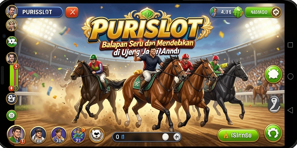 Tampilan gameplay seru dari balapan di PURISLOT.