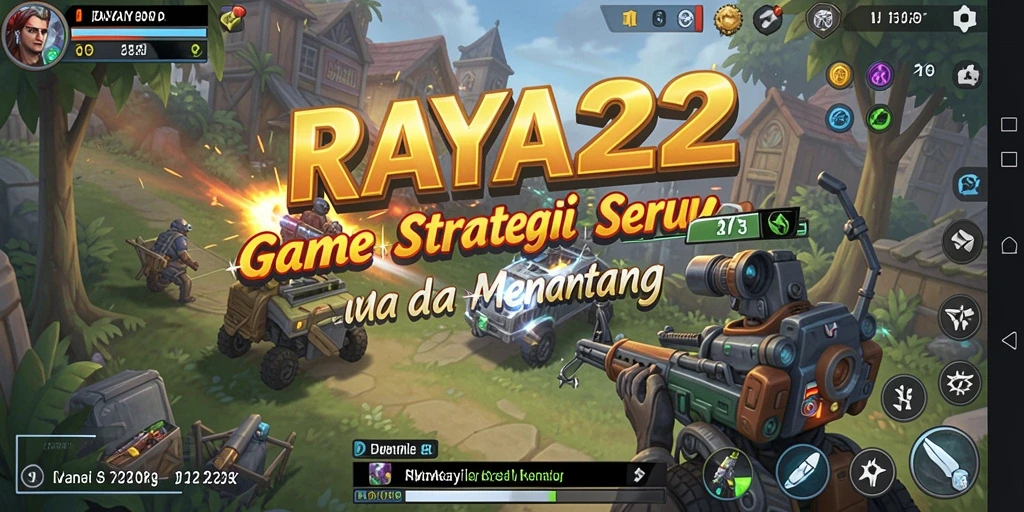 Tampilan gameplay strategis yang mendebarkan dalam RAYA22.