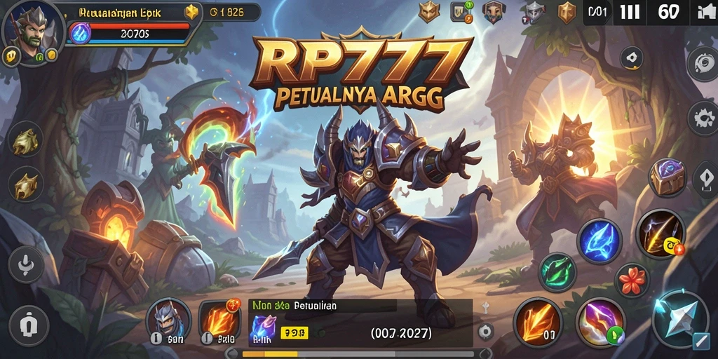 Tampilan gameplay RP777 dengan aksi ARPG yang mendebarkan.