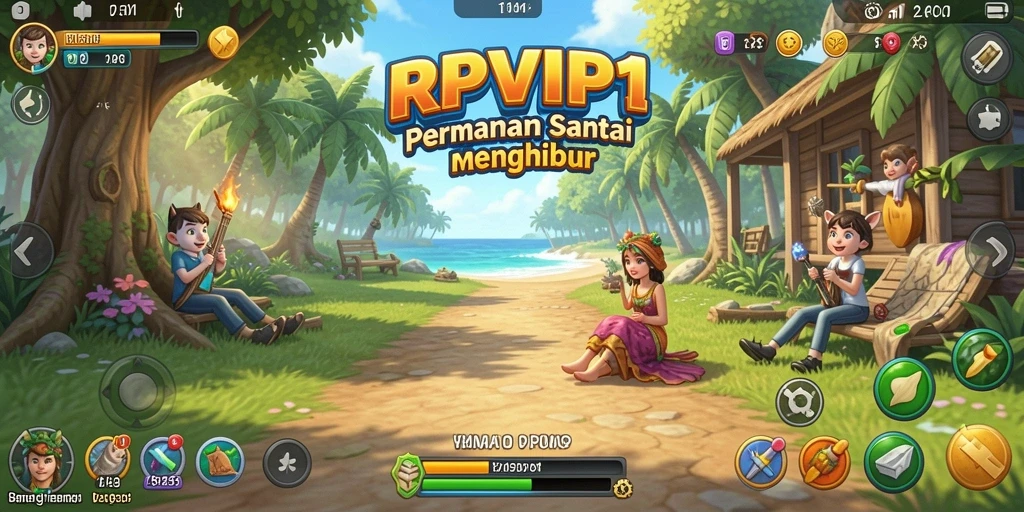 Screenshot utama RPVIP1 menampilkan gameplay santai yang menarik.