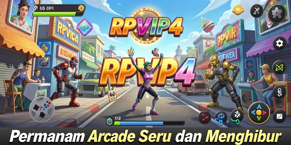 Screenshot utama RPVIP4 menampilkan gameplay yang mendebarkan.