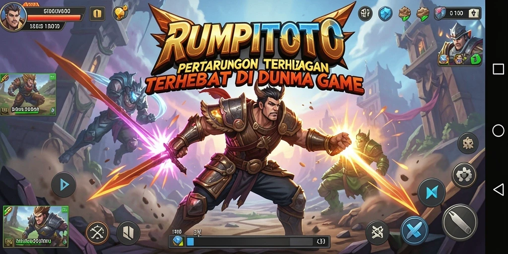 Gameplay RUMPITOTO menampilkan pertarungan seru dan grafis yang memukau.