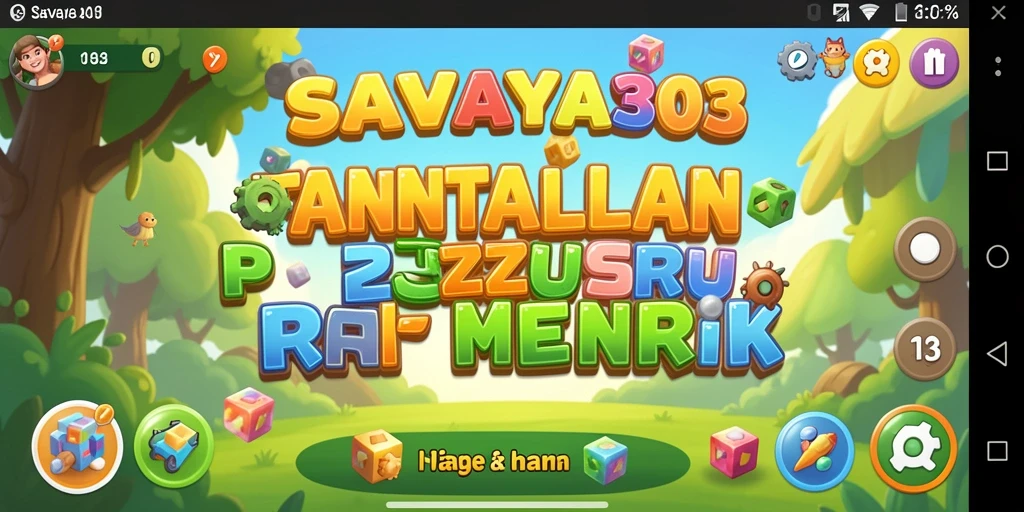 Tampilan gameplay <strong>SAVAYA303</strong> yang seru dan menantang di layar utama.